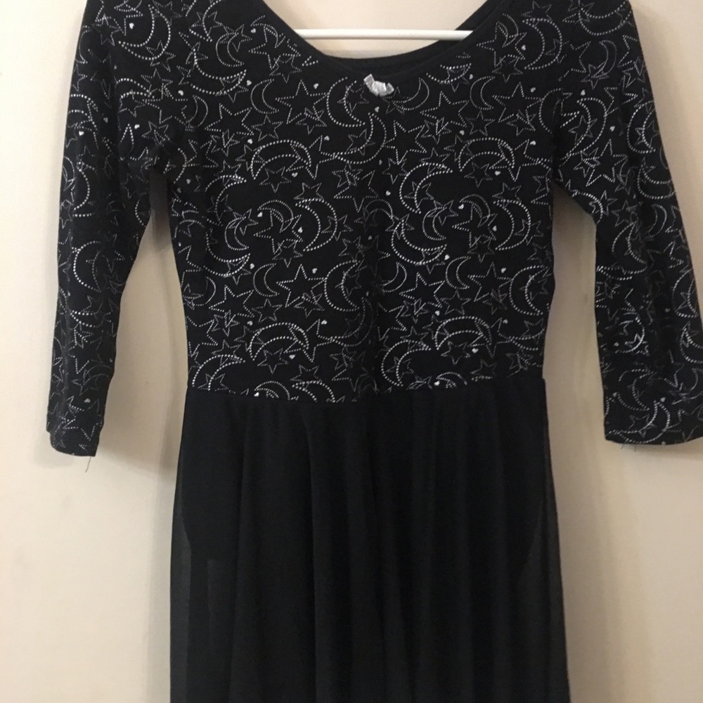 Ballet Leotard with stars and mesh skirt